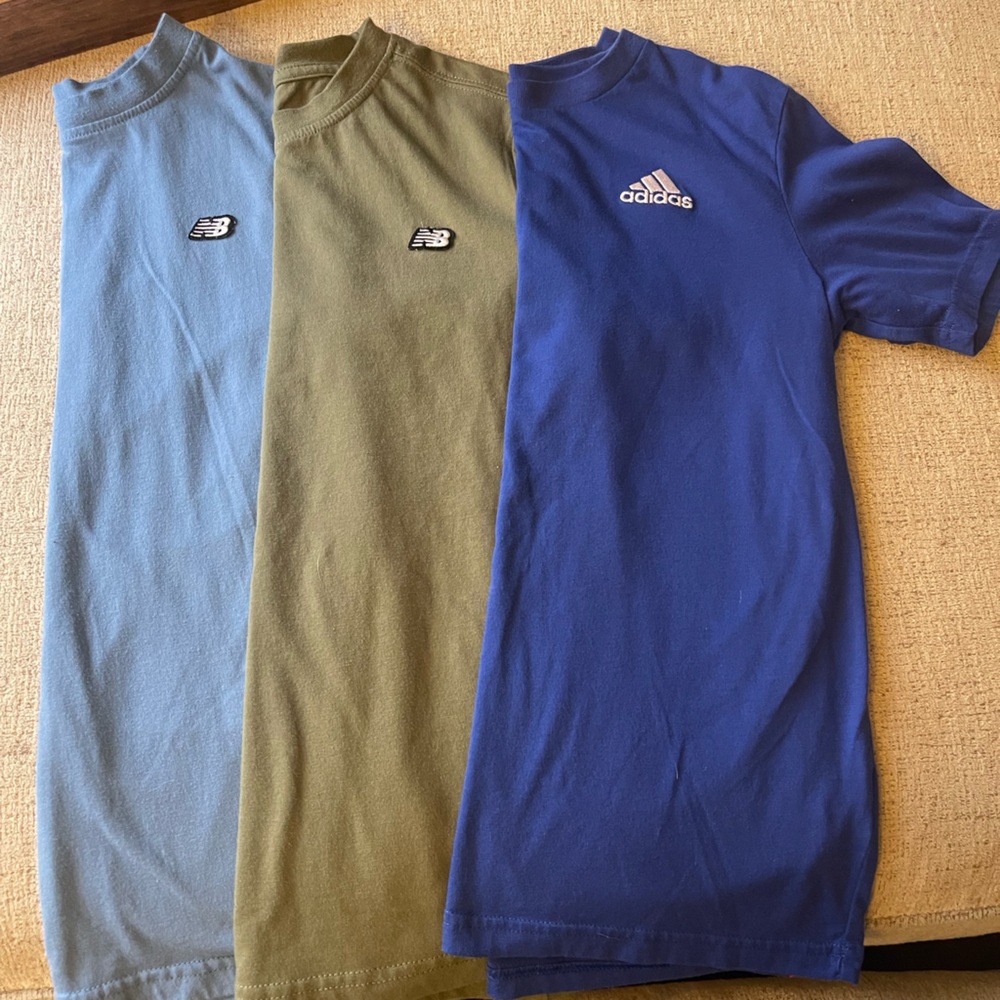 Boys New Balance and Adidas Shirts